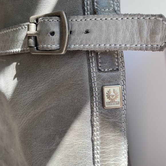 Belstaff Shannon buckled leather Grey boots - Picture 8 of 8